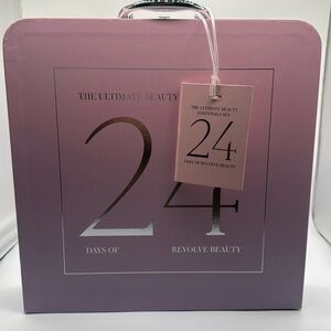 EMPTY Revolve Beauty Advent Calendar 2024 Pink Suitcase Silver Clasp 24 Days